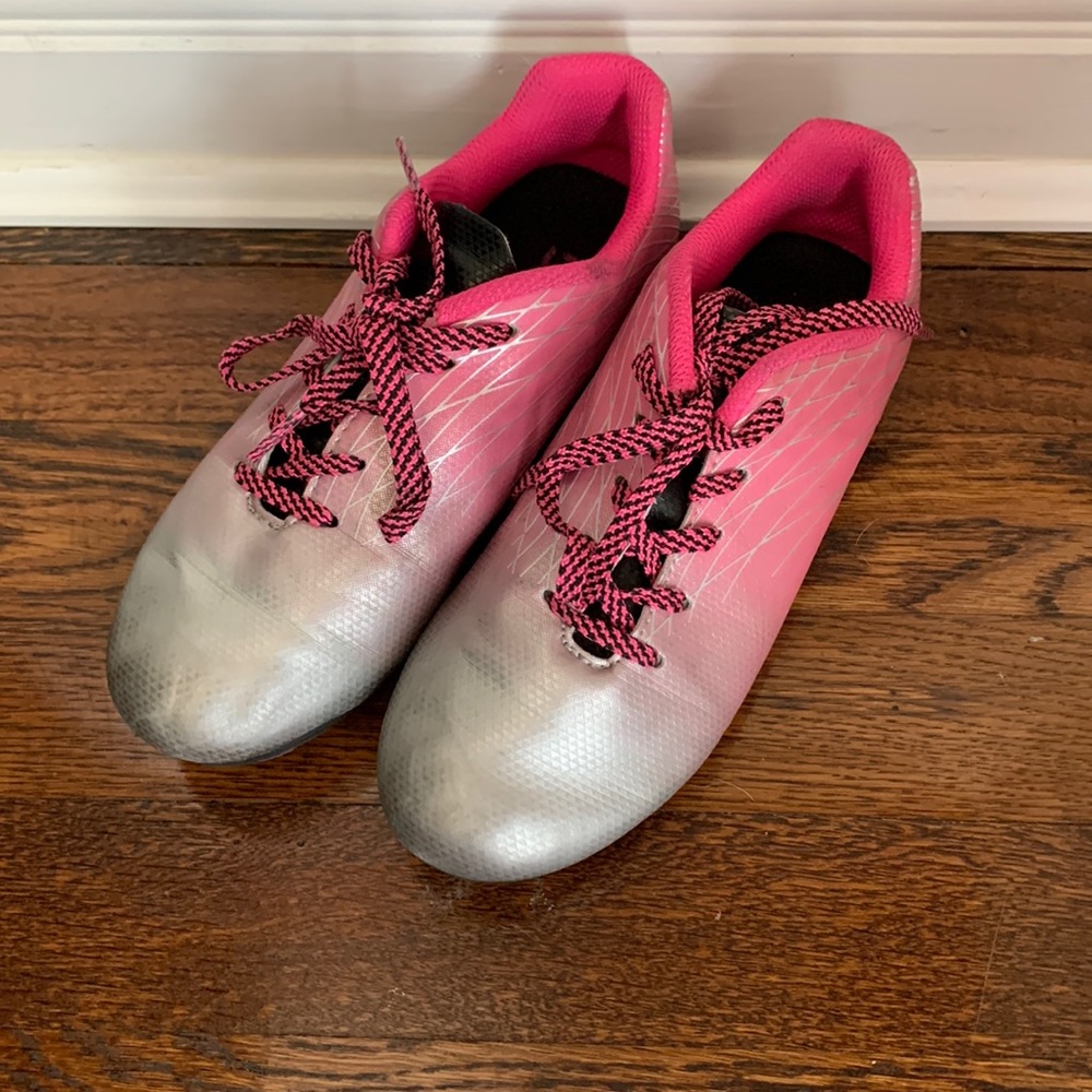 DSG Pink and Silver Kids Sports Shoes